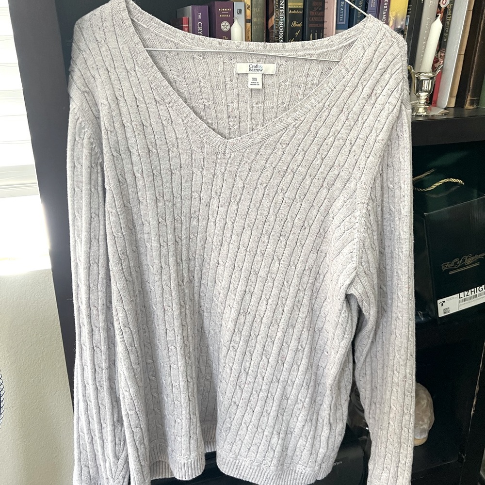 KHOLS XXL CROFT & BARROW Multicolor Knit Sweater